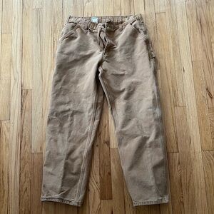 VTG Carhartt canvas work pants 34x32